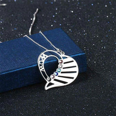 Love Personalized Custom Name Letter Love Memory Necklace - 7