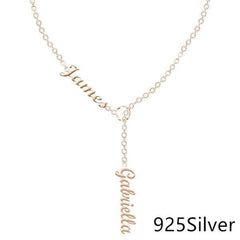 Luxury Custom Name Necklace Unique & Stylish Fashion Piece - Rose gold 925Silver - Necklace