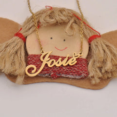 Name Birthday Gift English Alphabet Necklace - 7