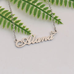 Name Birthday Gift English Alphabet Necklace - 7