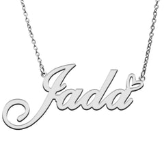 Name Birthday Gift English Alphabet Necklace - Silver - 7
