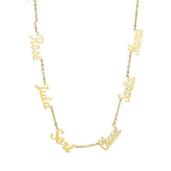 Name Custom Necklace Customize Multiple Name Necklaces - Necklace