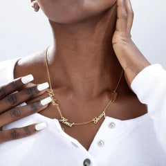 Name Custom Stainless Steel Necklace Personalized DIY - Necklace