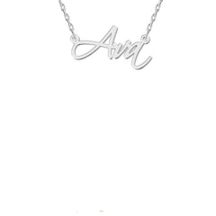 Name Design European And American DIY High-end Necklace - Silver - 7
