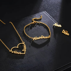 Name Earrings With Engraved Characters Are Versatile And Minimalist - 7