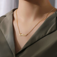 Name Feminist Necklace Women’s Handwritten Chain Christmas Gift