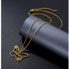 Name Necklace Customized Titanium Steel Eight-character Letter Ladies Pendant - 7