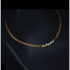 Name necklace ladies Hip hop necklace - Necklace