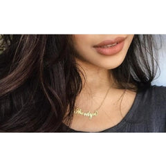 Personalization Titanium Steel Custom Name Necklace - Necklace