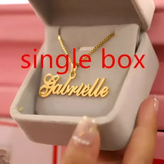 Personalize name necklace custom necklace - Single box - 7
