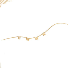 Personalized Alphabet Name Necklace DIY - Gold / 2letters - Necklace