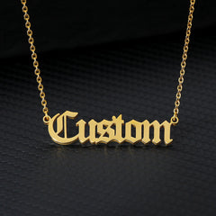 Personalized Antique English Personalized Name Necklaces For Women - Necklace