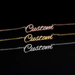 Personalized Antique English Personalized Name Necklaces For Women - Necklace