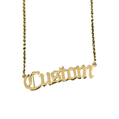Personalized Antique English Personalized Name Necklaces For Women - Necklace