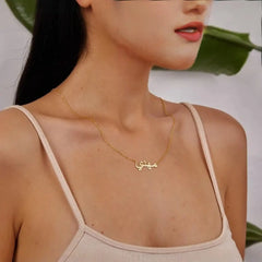 Personalized Arabic Name Stainless Steel Necklace - 7