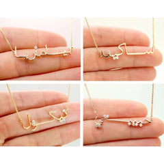 Personalized Arabic Zircon 18K Necklace - 7