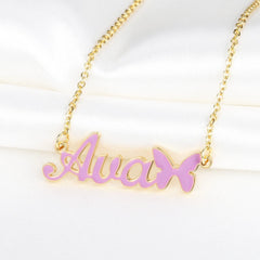 Personalized Custom English Name Necklace Female Fashion Trend - 7
