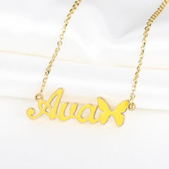 Personalized Custom English Name Necklace Female Fashion Trend - 7
