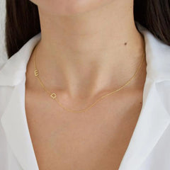 Personalized Custom Letter Necklace Stainless Steel - 7