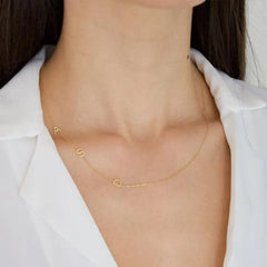 Personalized Custom Letter Necklace Stainless Steel - 7