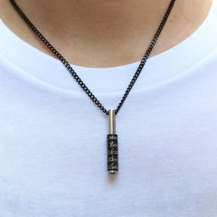 Personalized Custom Lettering Stainless Steel Beaded Necklace - 7