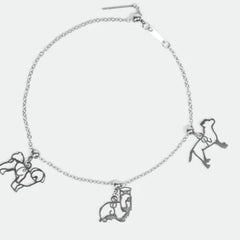 Personalized European And American Name Necklace For Women - Steel colorBracelet - 7