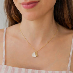 Personalized First Heart-shaped Bead Necklace - 7