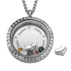 Personalized Gift with Love - 18K white gold - Necklace