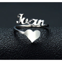 Personalized Name Ringe - Stainless Steel / 7 - 7