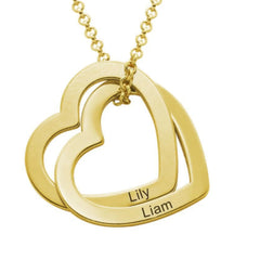 Personalized Love Heart Pendant Necklace Women Customized Name Engraving Necklace - 7