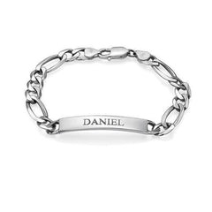 Personalized Name Custom Amazon Bracelet - Silver - 7