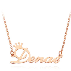 Personalized Name Necklace – Custom Alloy Pendant with Stylish Font - Necklace