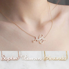Personalized Name Necklace – Custom Alloy Pendant with Stylish Font - Necklace