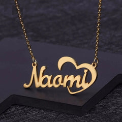 Personalized Name Rose Gold Clavicle Necklace - Necklace