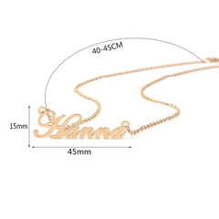 Personalized Name Waist Chain Stainless Steel English Letter Waist Chain - Gold - 7