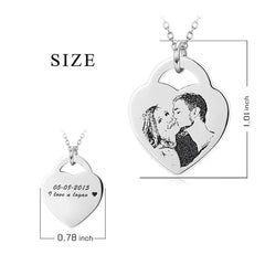 Personalized Peach Heart Photo With Heart Lettering - 7