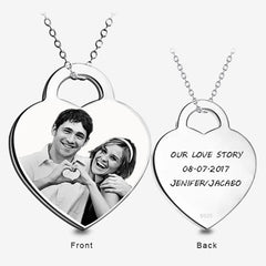 Personalized Peach Heart Photo With Heart Lettering - 7