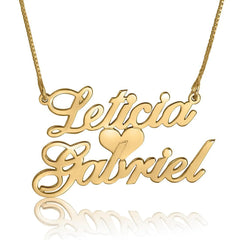 Personalized Stainless Steel Custom Cut Name Necklace Private Custom - Gold / Style two - Necklace