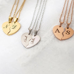 Personalized Stainless Steel Heart-shaped Necklace - 7