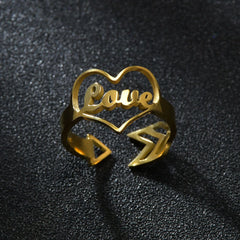 Personalized Stainless Steel Name Ring Creativity - 7