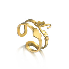 Personalized Stainless Steel Name Ring Creativity - 7