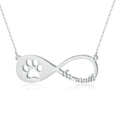 Pet Claw Unlimited Necklace With Personalized Name - Silver / 925Silver - 7