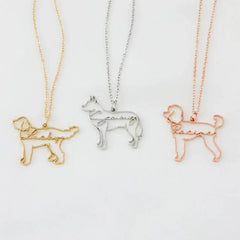 Pet Memorial Name Pendant – Engraved Necklace for Pet Lovers - Necklace