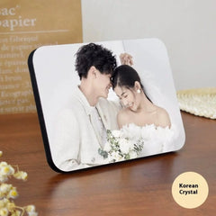 Photo Frame Horizontal Frame Table Crystal Photo - Korean Crystal / 7Inch Platform - 7
