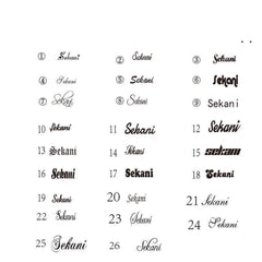 Photo Letter Stainless Steel Necklace Pendant - 7