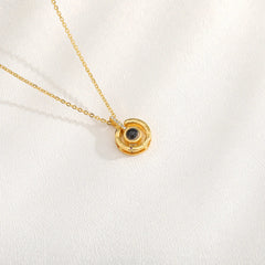 Photo Projector Desirable Couple Pet Necklace - 00587models - 7