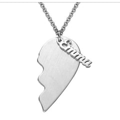 S925 pure silver love 1-2 couples jewelry personalized name customized necklace - Necklace
