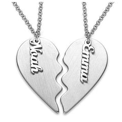 S925 pure silver love 1-2 couples jewelry personalized name customized necklace - Necklace