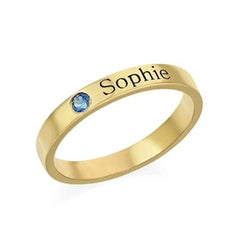 S925 ring lettering couple personalized name customization - 7