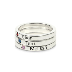 S925 ring lettering couple personalized name customization - 7